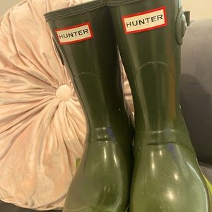 Hunter Green rainboots